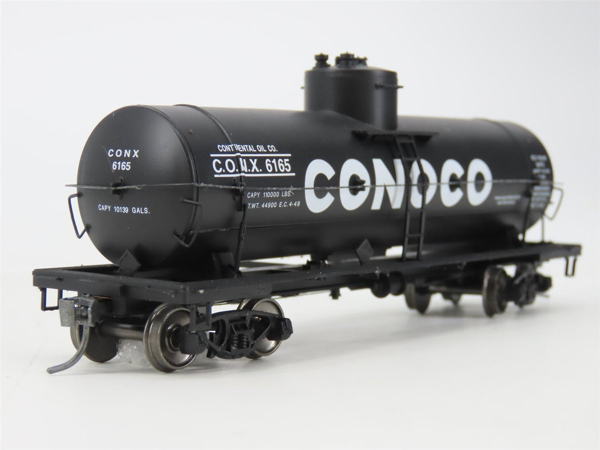 HO Scale Red Caboose RR-33005-18 CONX Conoco Single Dome Tank Car #6165