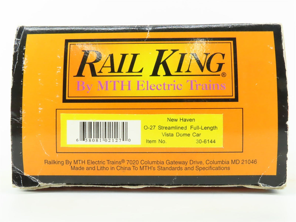 O Gauge 3-Rail MTH Rail King 30-6144 NH New Haven Railroad Dome Passenger #435