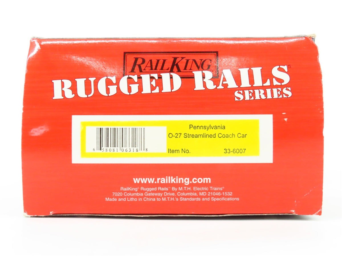 O Gauge 3-Rail MTH Rail King 33-6007 PRR Pennsylvania Coach Passenger #1155