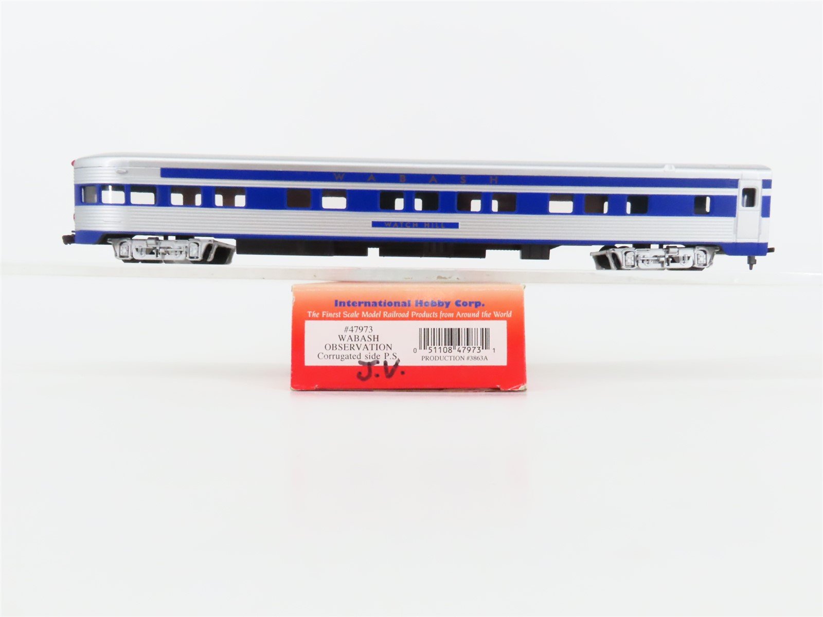 HO Scale IHC Premier Series 47973 WAB Wabash Observation Passenger "Watch Hill"