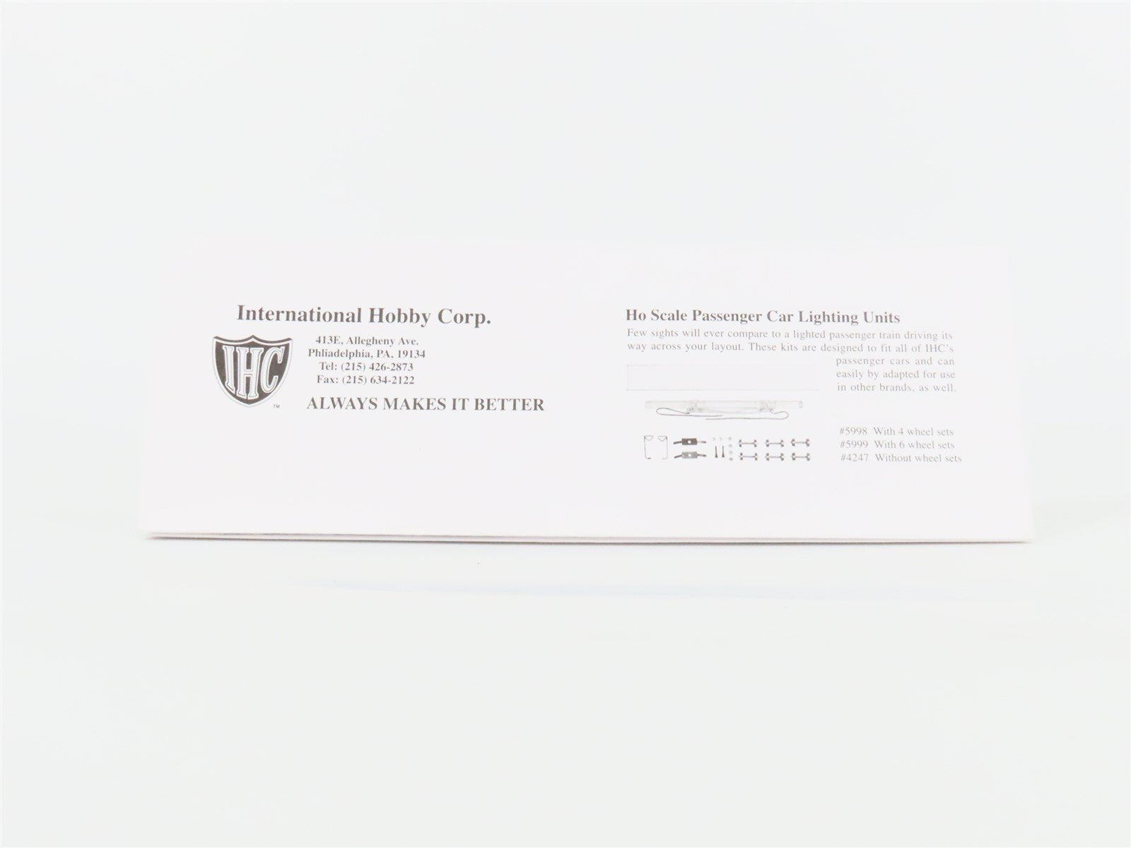 HO Scale IHC Premier Series 47973 WAB Wabash Observation Passenger 