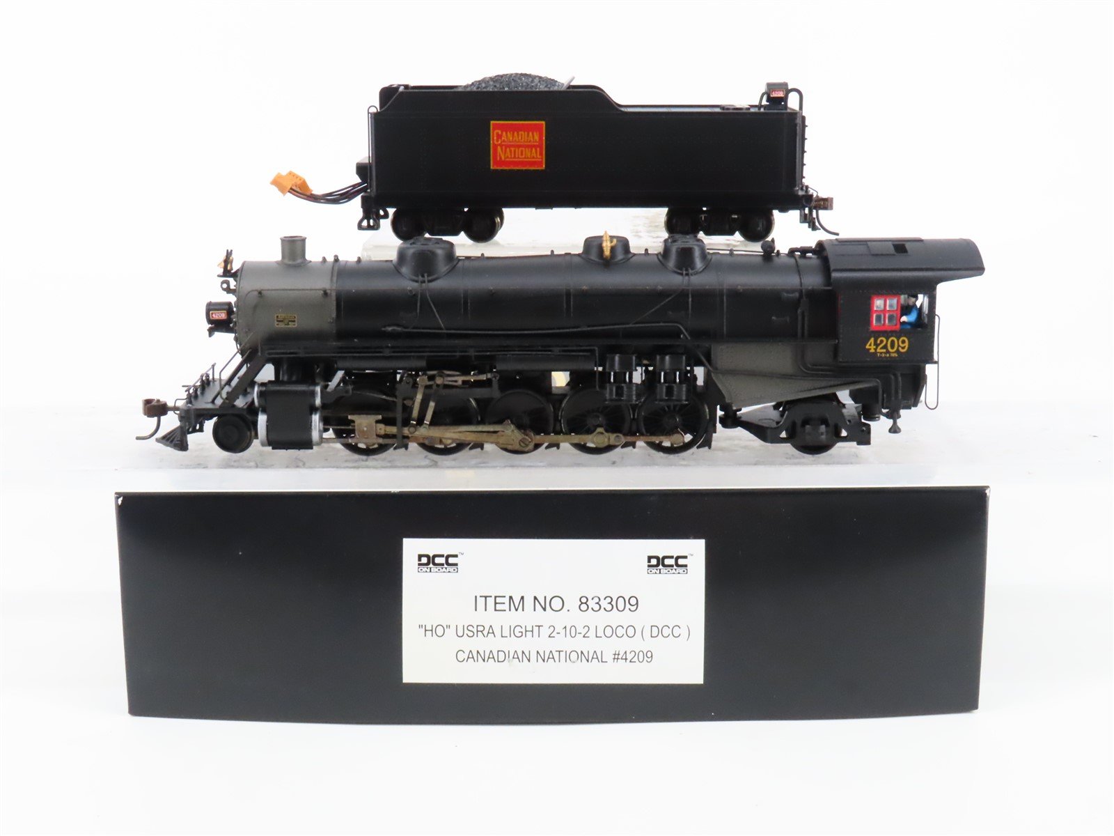 HO Bachmann Spectrum 83309 CN USRA 2-10-2 Light Steam #4209 w/ DCC - BAD GEARS