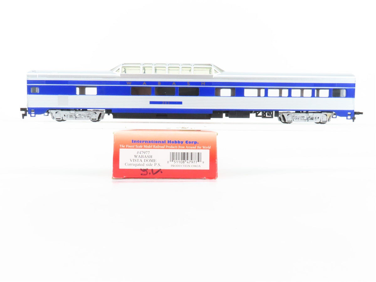 HO Scale IHC Premier Series 47977 WAB Wabash Vista Dome Passenger #203