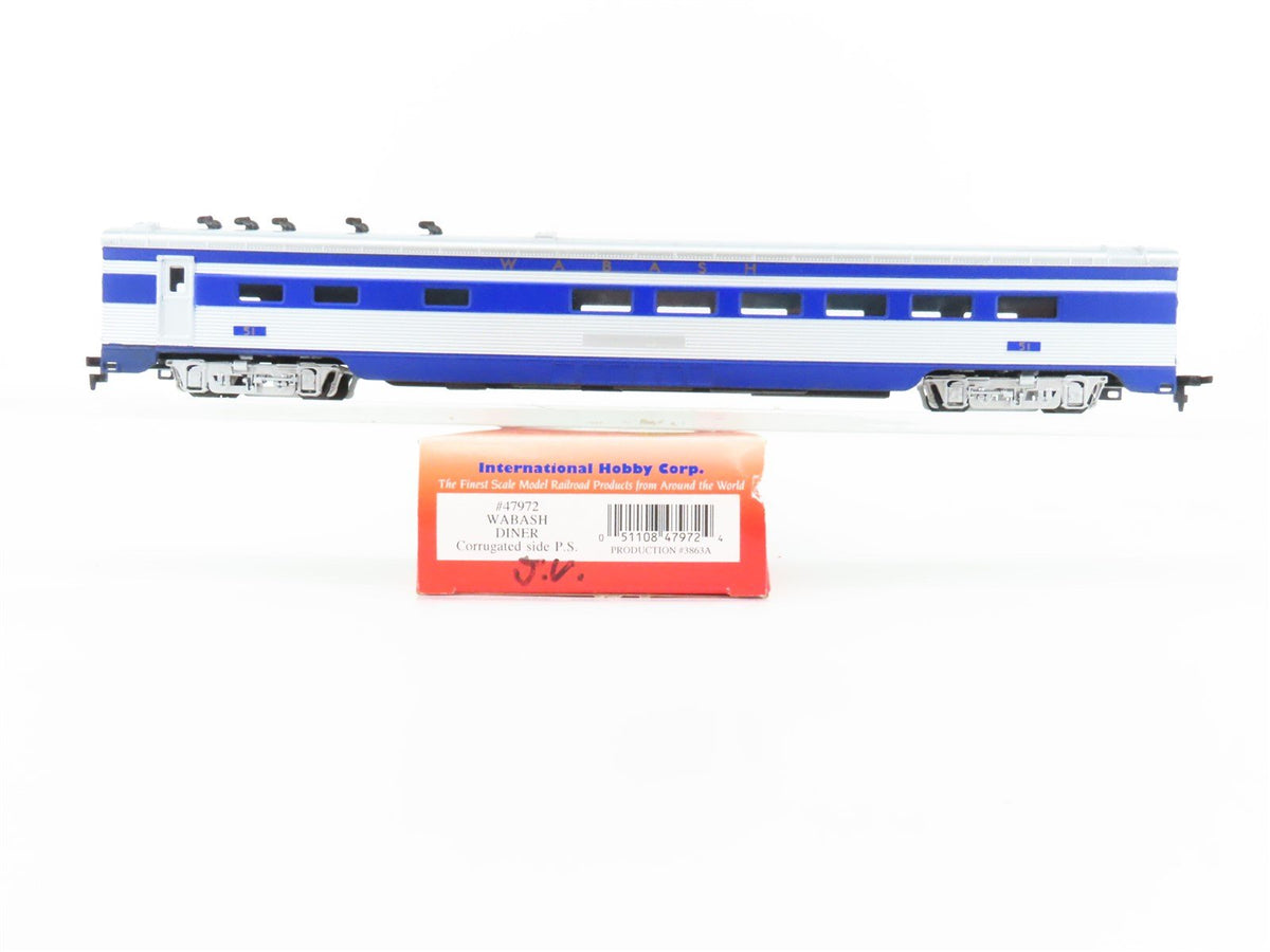 HO Scale IHC Premier Series 47972 WAB Wabash Diner Passenger #51