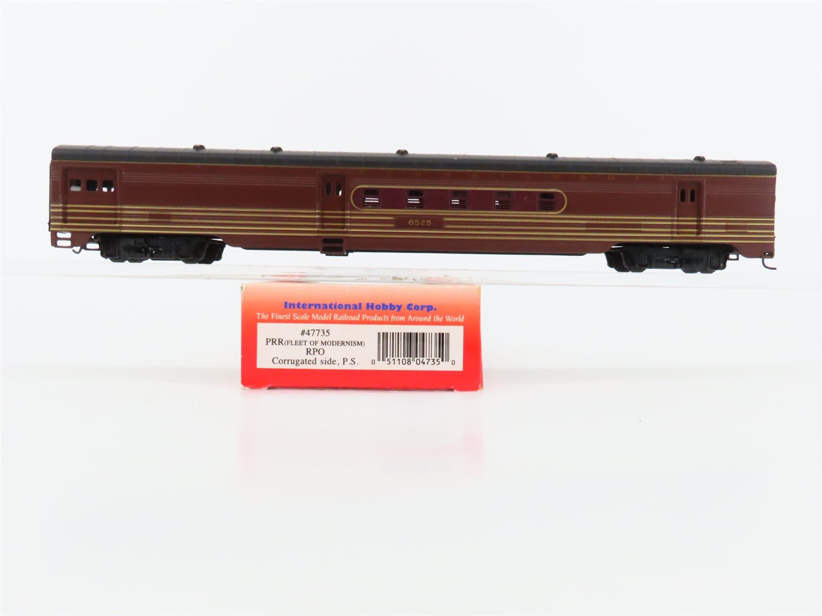 HO Scale IHC Premier Series 47735 PRR Pennsylvania RPO Passenger #6525