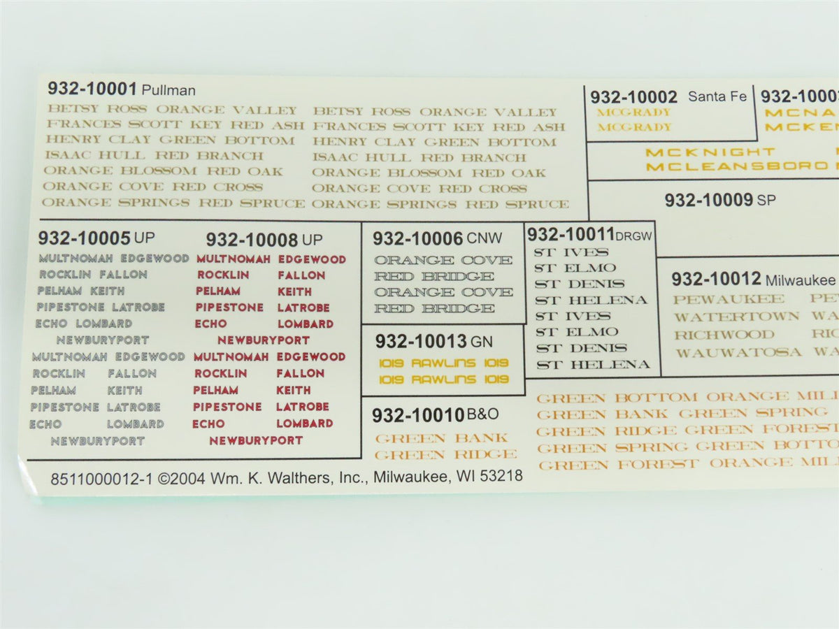 HO Scale Walthers 932-10004 PRR Pennsylvania Pullman HW 12-1 Sleeper Passenger