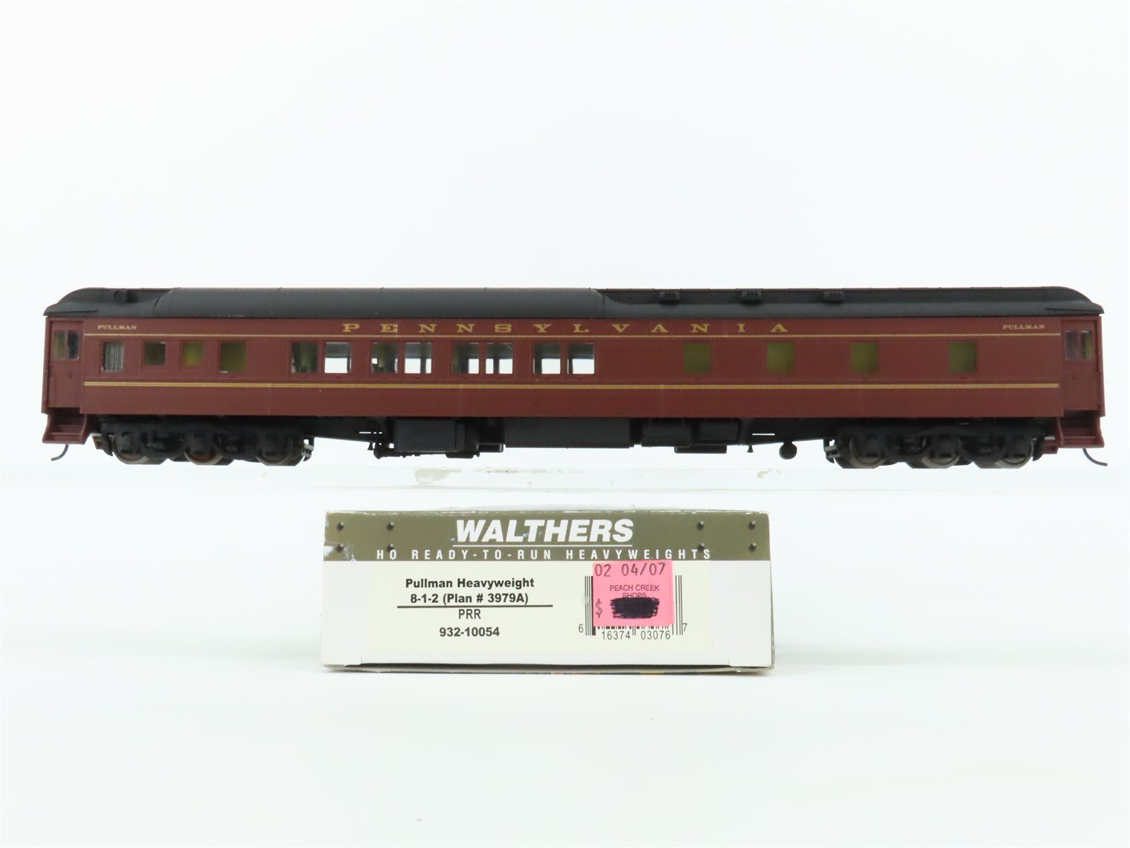 HO Scale Walthers 932-10054 PRR Pennsylvania Pullman HW 8-1-2 Sleeper Passenger