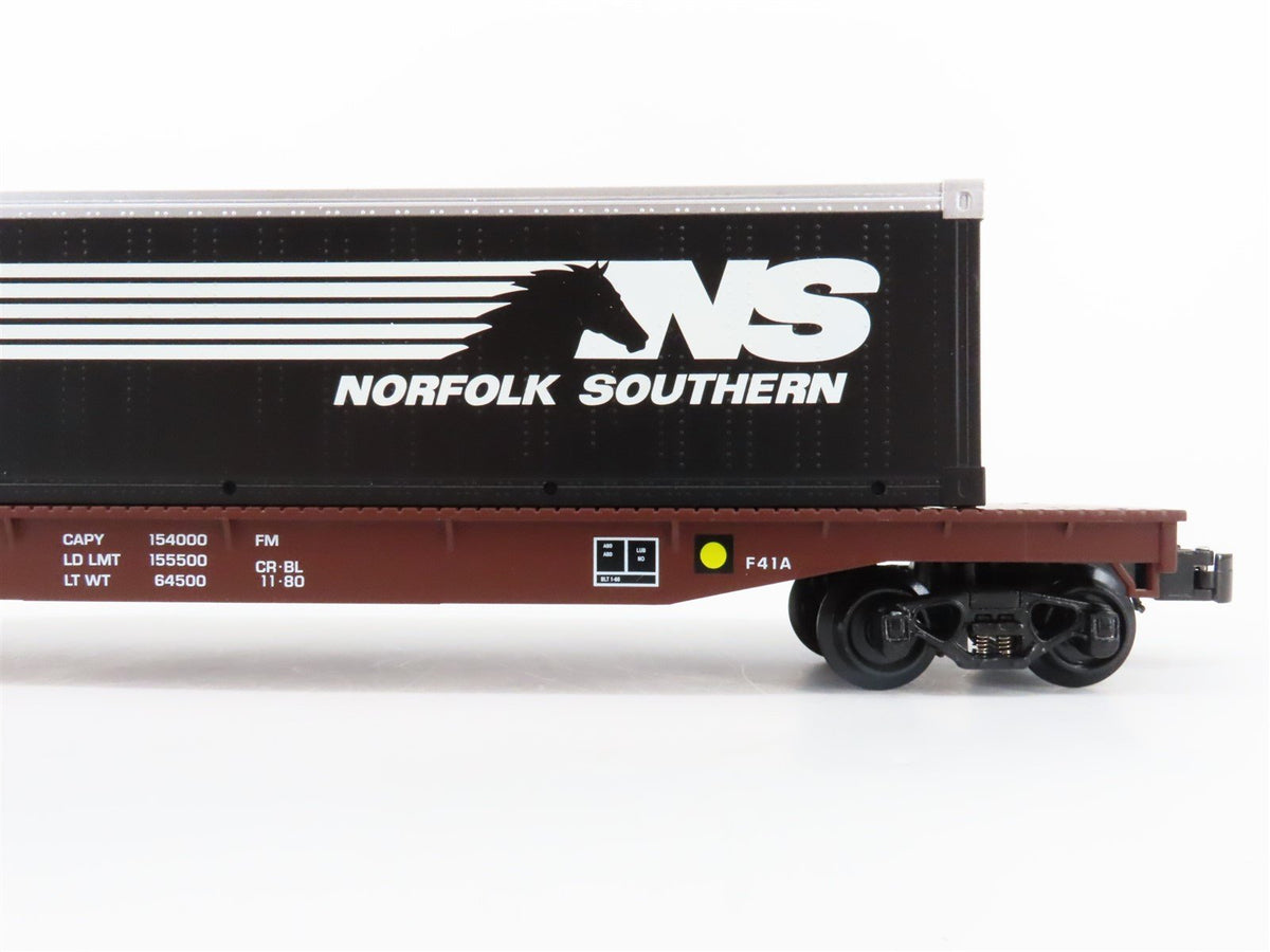 O Gauge 3-Rail K-Line 6-22161 NS Norfolk Southern Flatcar w/Container #705910