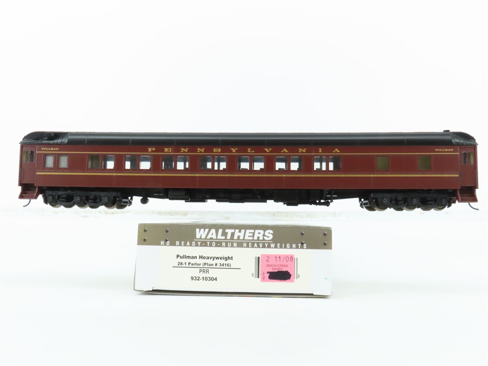 HO Scale Walthers 932-10304 PRR Pennsylvania Pullman HW 28-1 Parlor Passenger
