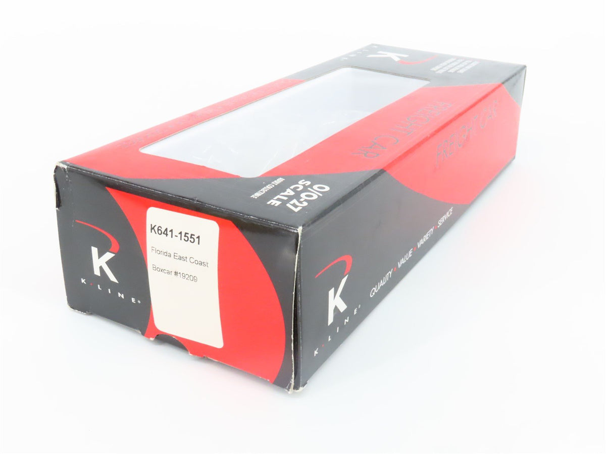 O Gauge 3-Rail K-Line K641-1551 FEC &quot;Warm &amp; Wonderful&quot; Boxcar #19209