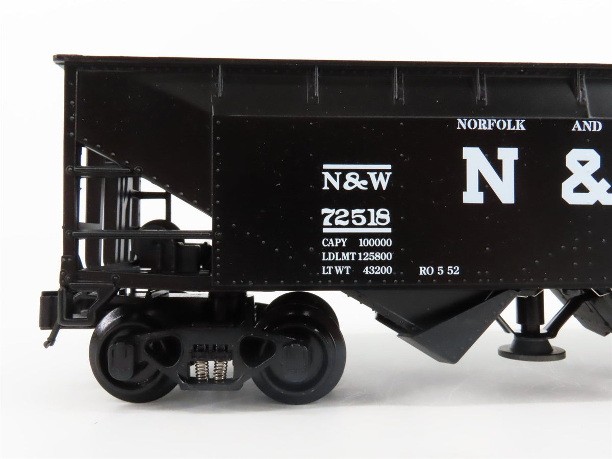 O Gauge 3-Rail K-Line 6-21357 N&amp;W 2 Bay Operating Hopper w/Load #72518