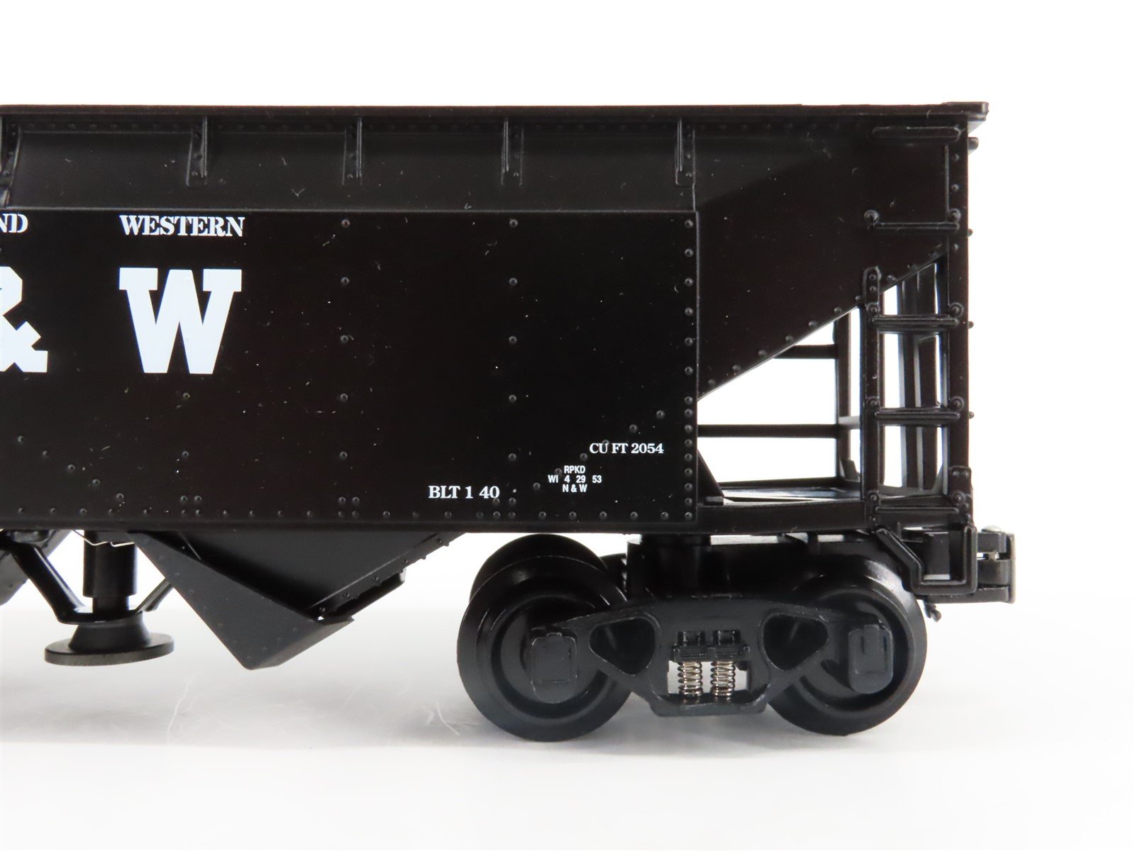O Gauge 3-Rail K-Line 6-21357 N&W 2 Bay Operating Hopper w/Load #72518