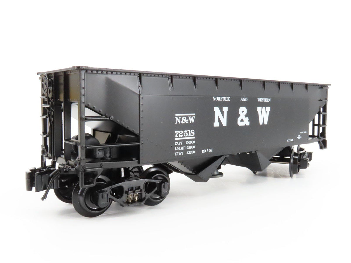 O Gauge 3-Rail K-Line 6-21357 N&amp;W 2 Bay Operating Hopper w/Load #72518