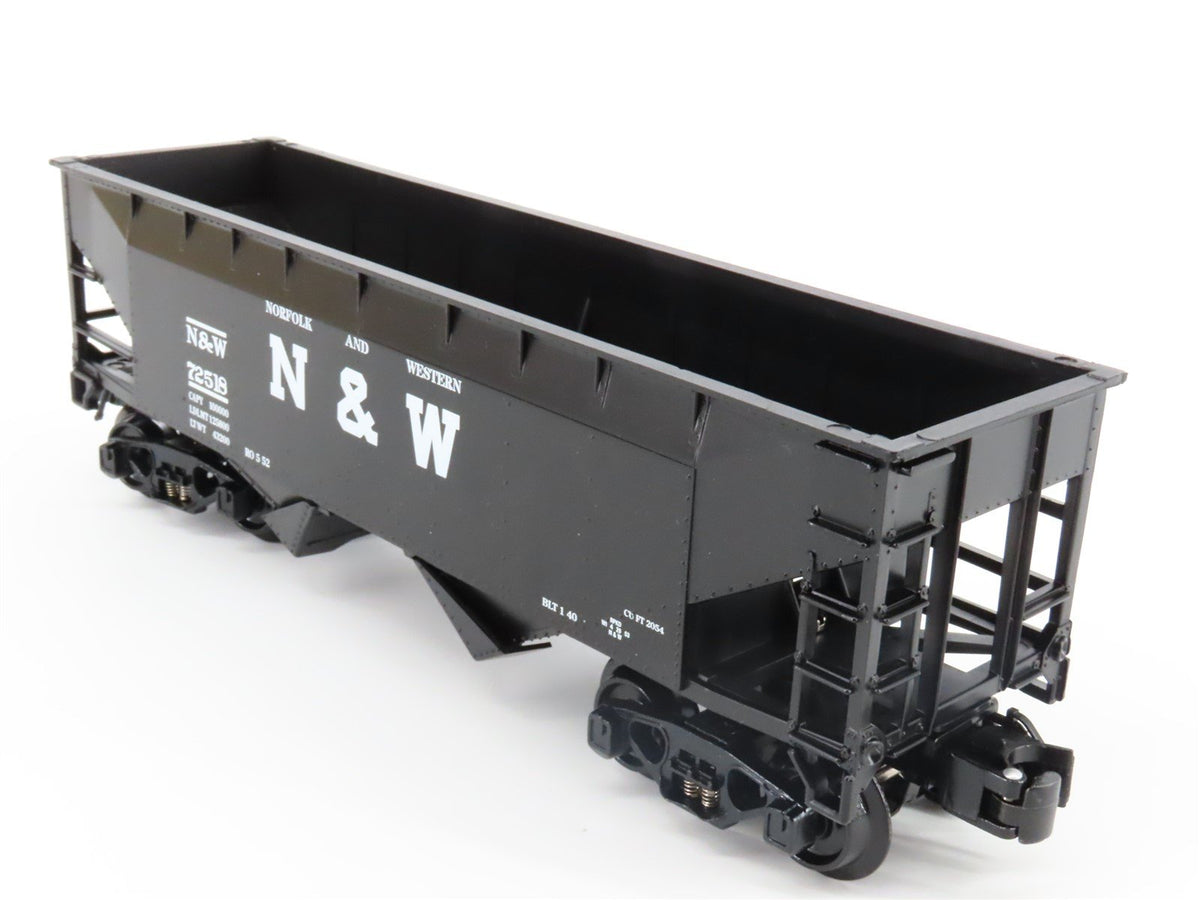 O Gauge 3-Rail K-Line 6-21357 N&amp;W 2 Bay Operating Hopper w/Load #72518