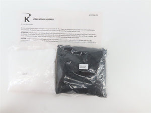 O Gauge 3-Rail K-Line 6-21357 N&W 2 Bay Operating Hopper w/Load #72518