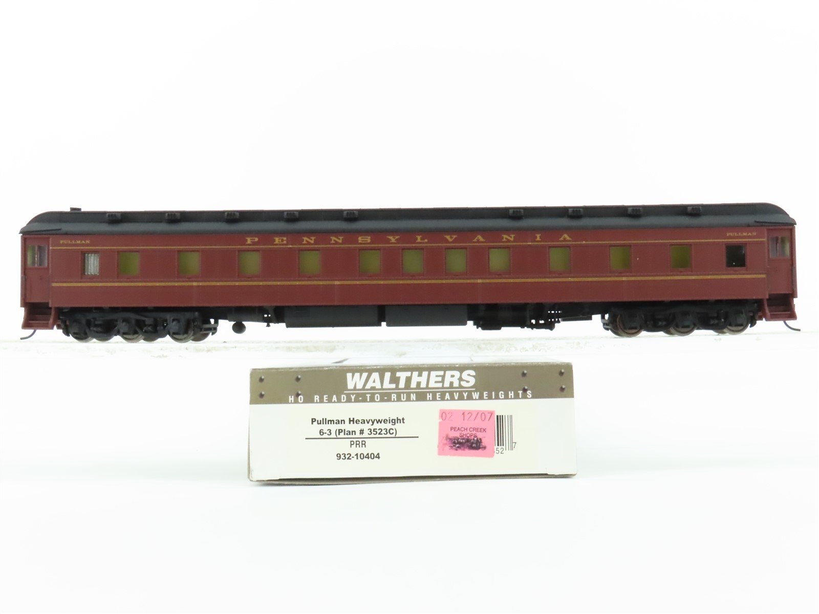 HO Scale Walthers 932-10404 PRR Pennsylvania HW 6-3 Sleeper Passenger