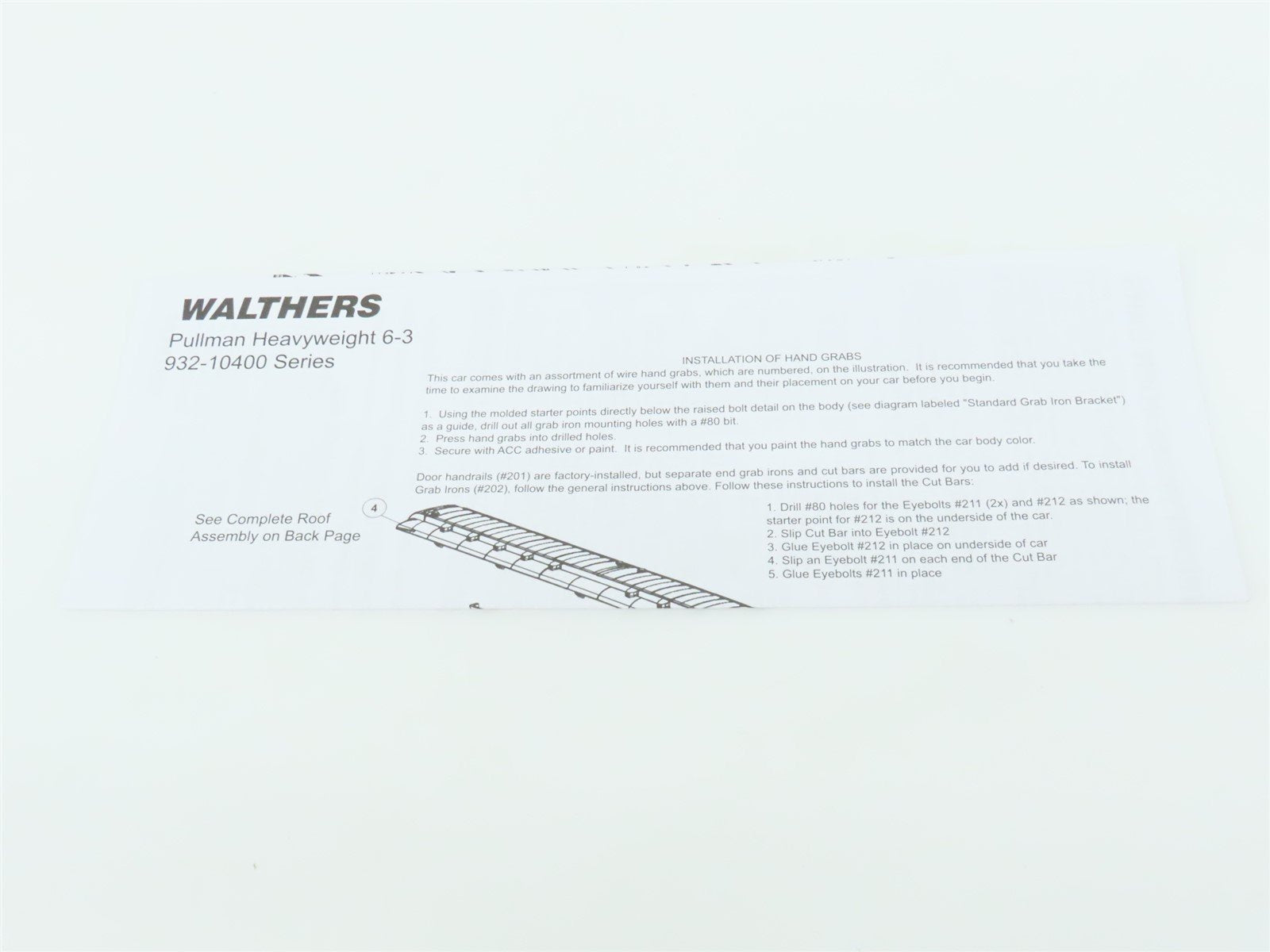 HO Scale Walthers 932-10404 PRR Pennsylvania HW 6-3 Sleeper Passenger