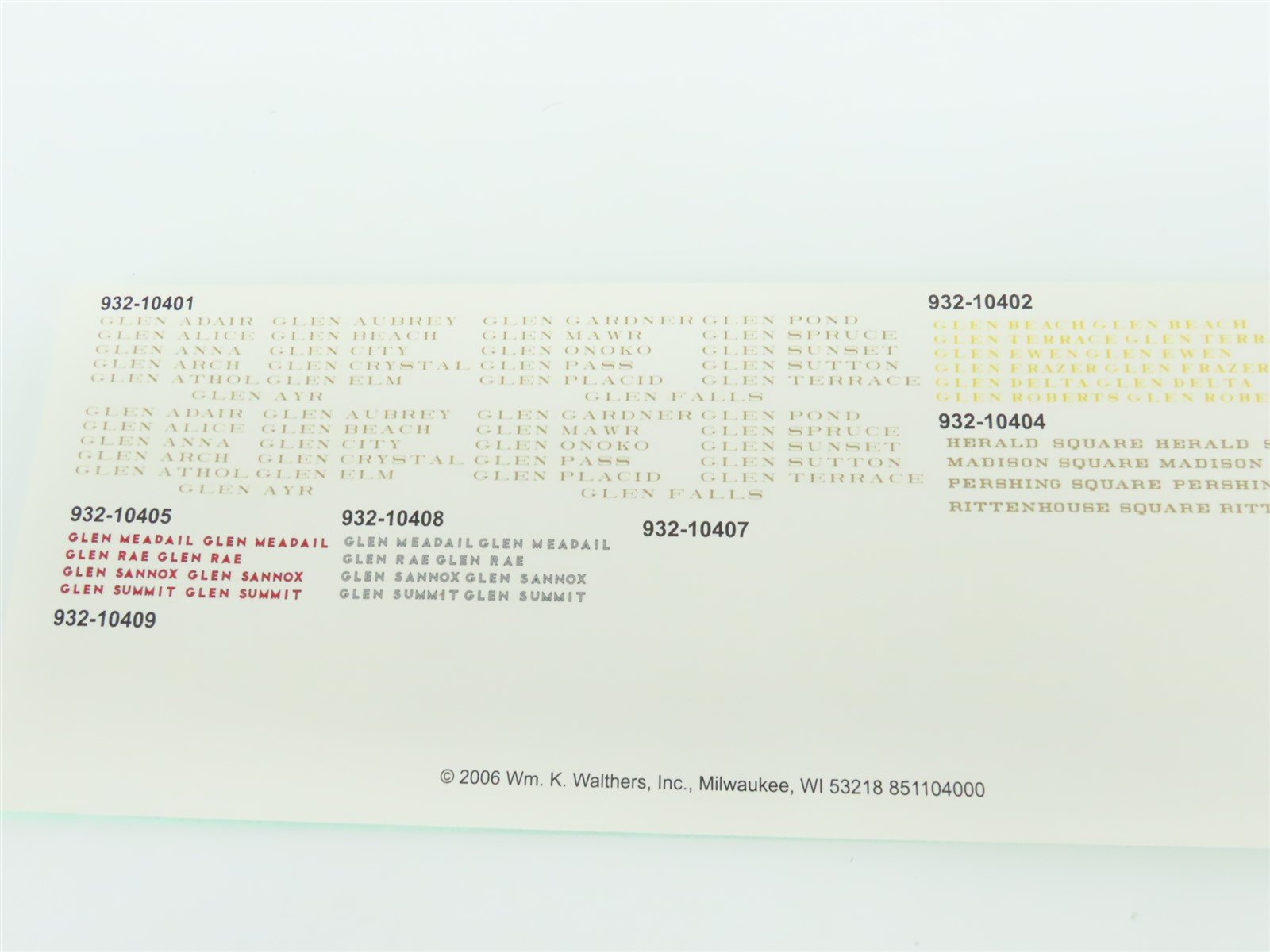 HO Scale Walthers 932-10404 PRR Pennsylvania HW 6-3 Sleeper Passenger