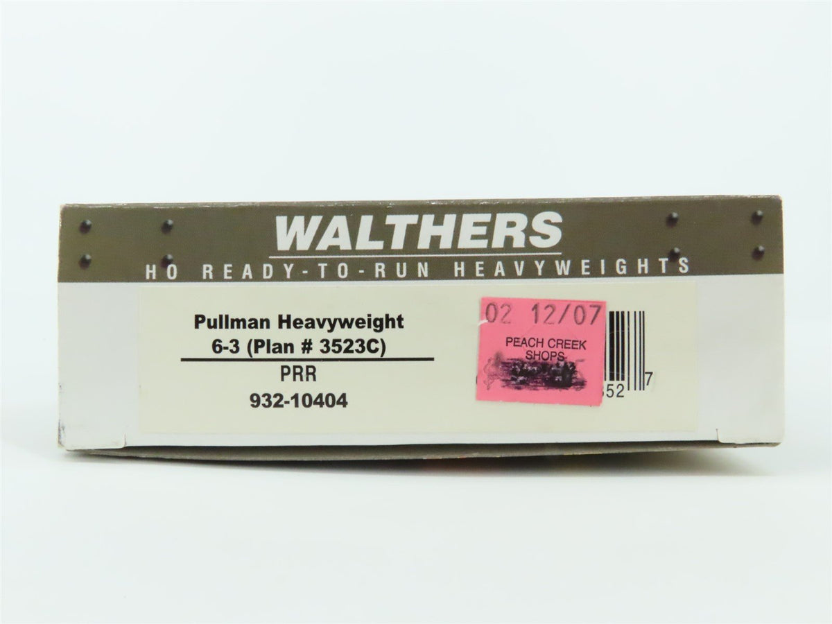 HO Scale Walthers 932-10404 PRR Pennsylvania HW 6-3 Sleeper Passenger