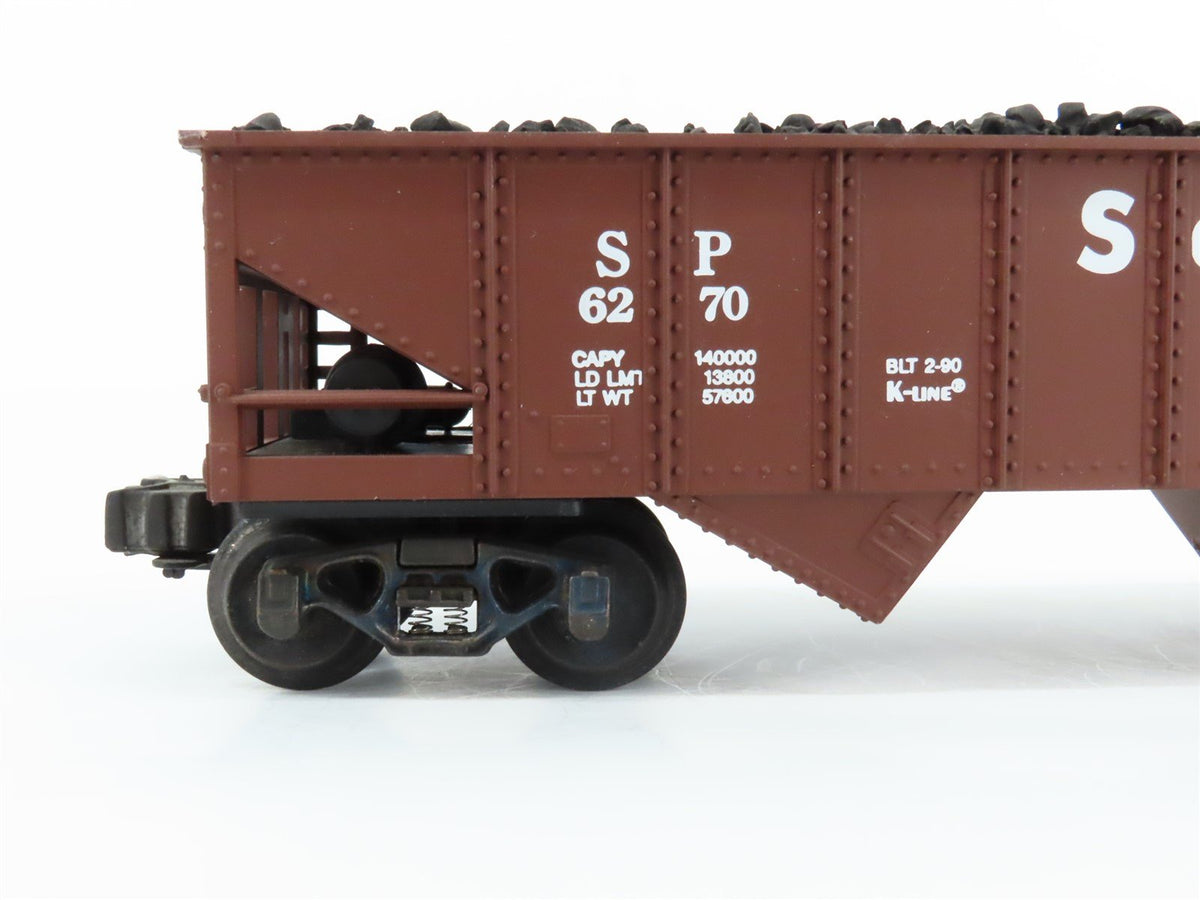 O Gauge 3-Rail K-Line K-6270 SP Southern Pacific 2 Bay Hopper w/Load #6270