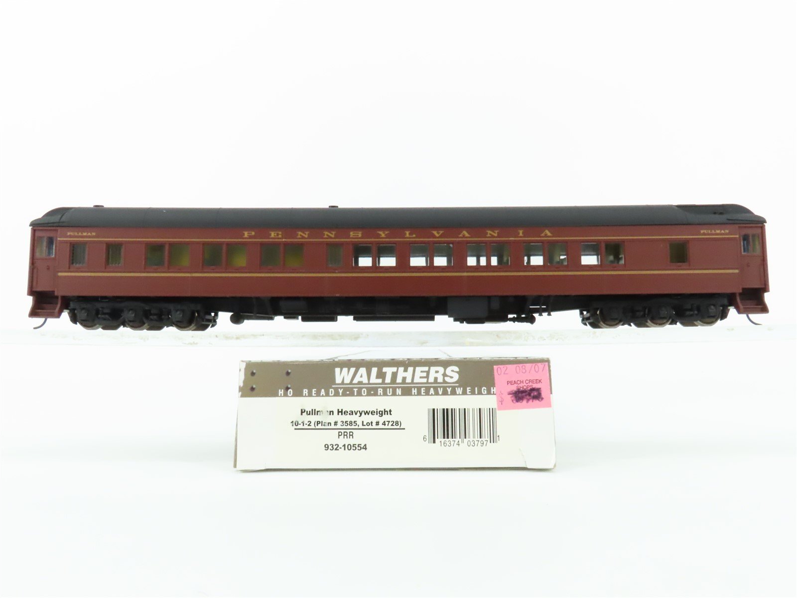 HO Scale Walthers 932-10554 PRR Pennsylvania HW 10-1-2 Sleeper Passenger