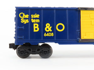 O Gauge 3-Rail K-Line K-6408 B&O Chessie System Single Door Boxcar #6408