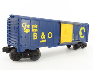 O Gauge 3-Rail K-Line K-6408 B&O Chessie System Single Door Boxcar #6408