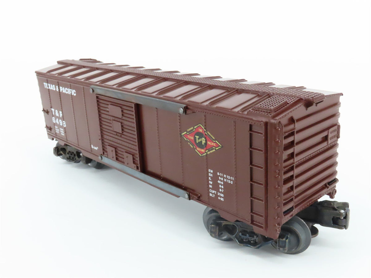 O Gauge 3-Rail K-Line K-6498 T&amp;P Texas &amp; Pacific Single Door Boxcar #6498