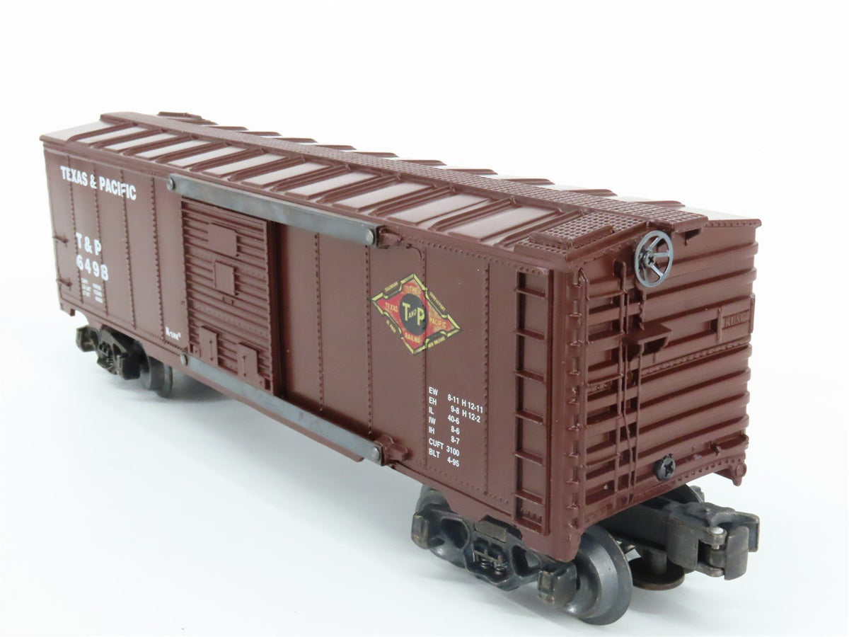 O Gauge 3-Rail K-Line K-6498 T&amp;P Texas &amp; Pacific Single Door Boxcar #6498