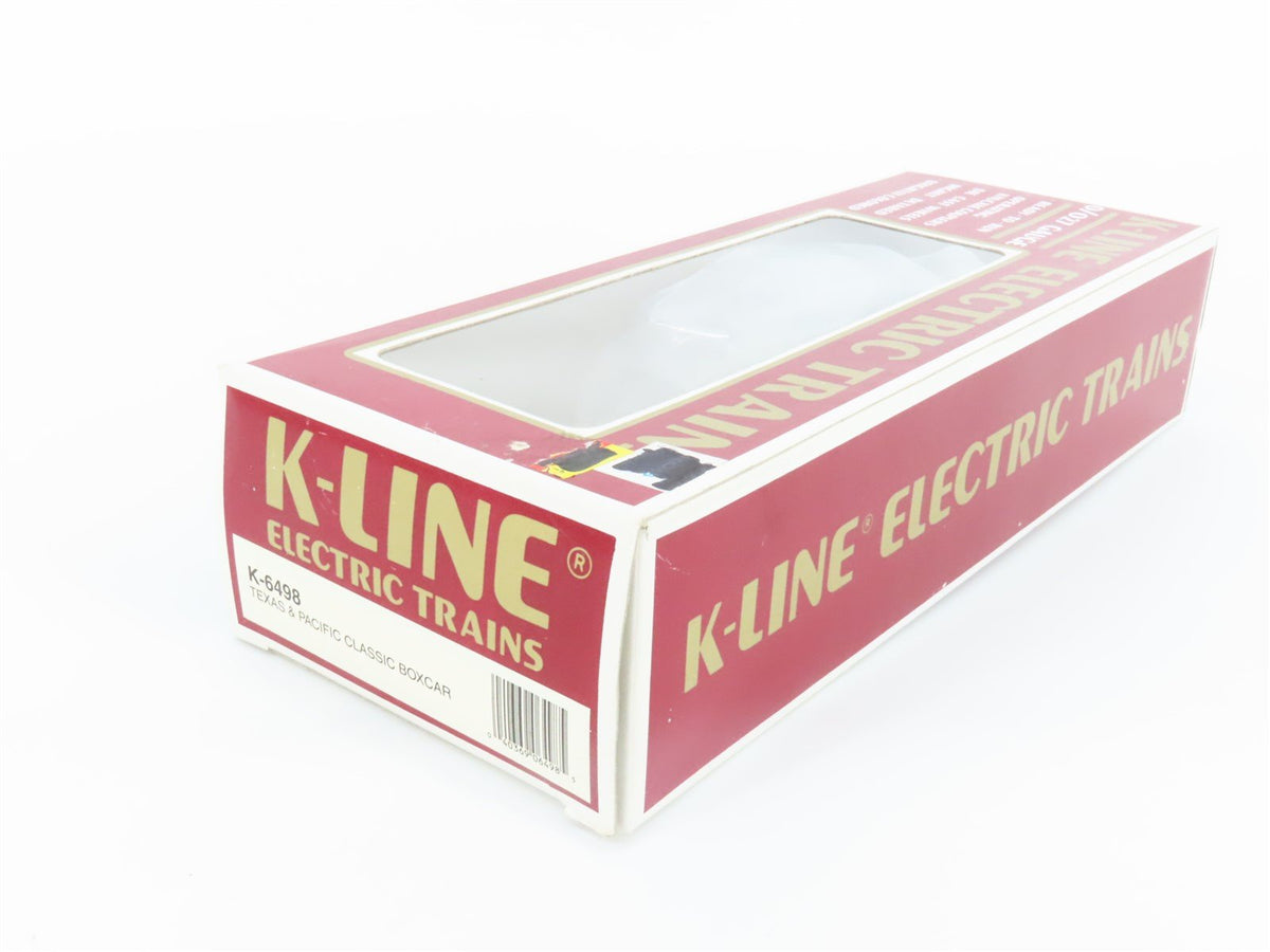 O Gauge 3-Rail K-Line K-6498 T&amp;P Texas &amp; Pacific Single Door Boxcar #6498