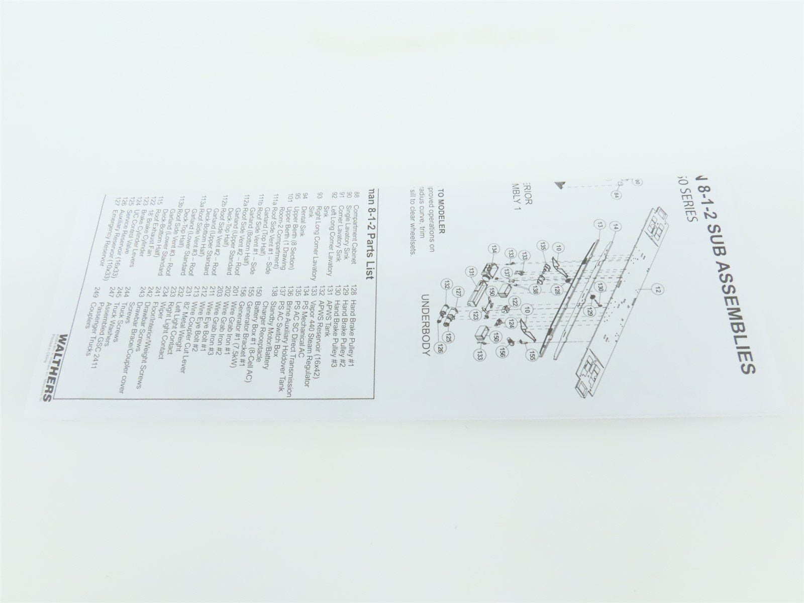 HO Scale Walthers 932-10057 NYC New York Central HW 8-1-2 Sleeper Passenger