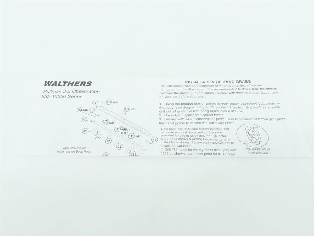 HO Scale Walthers 932-10257 NYC New York Central HW 3-2 Lounge-Obs Passenger