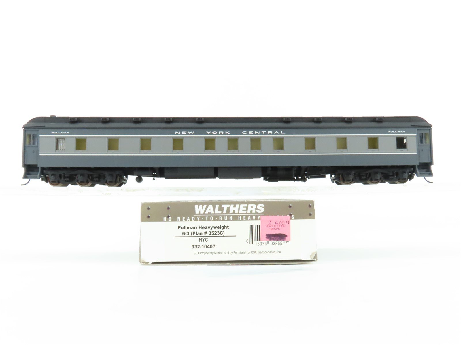 HO Scale Walthers 932-10407 NYC New York Central HW 6-3 Sleeper Passenger