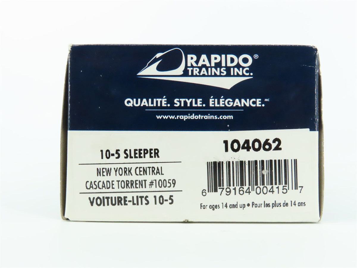 HO Scale Rapido Super Continental Line 104062 NYC 10-5 Sleeper Passenger SEALED