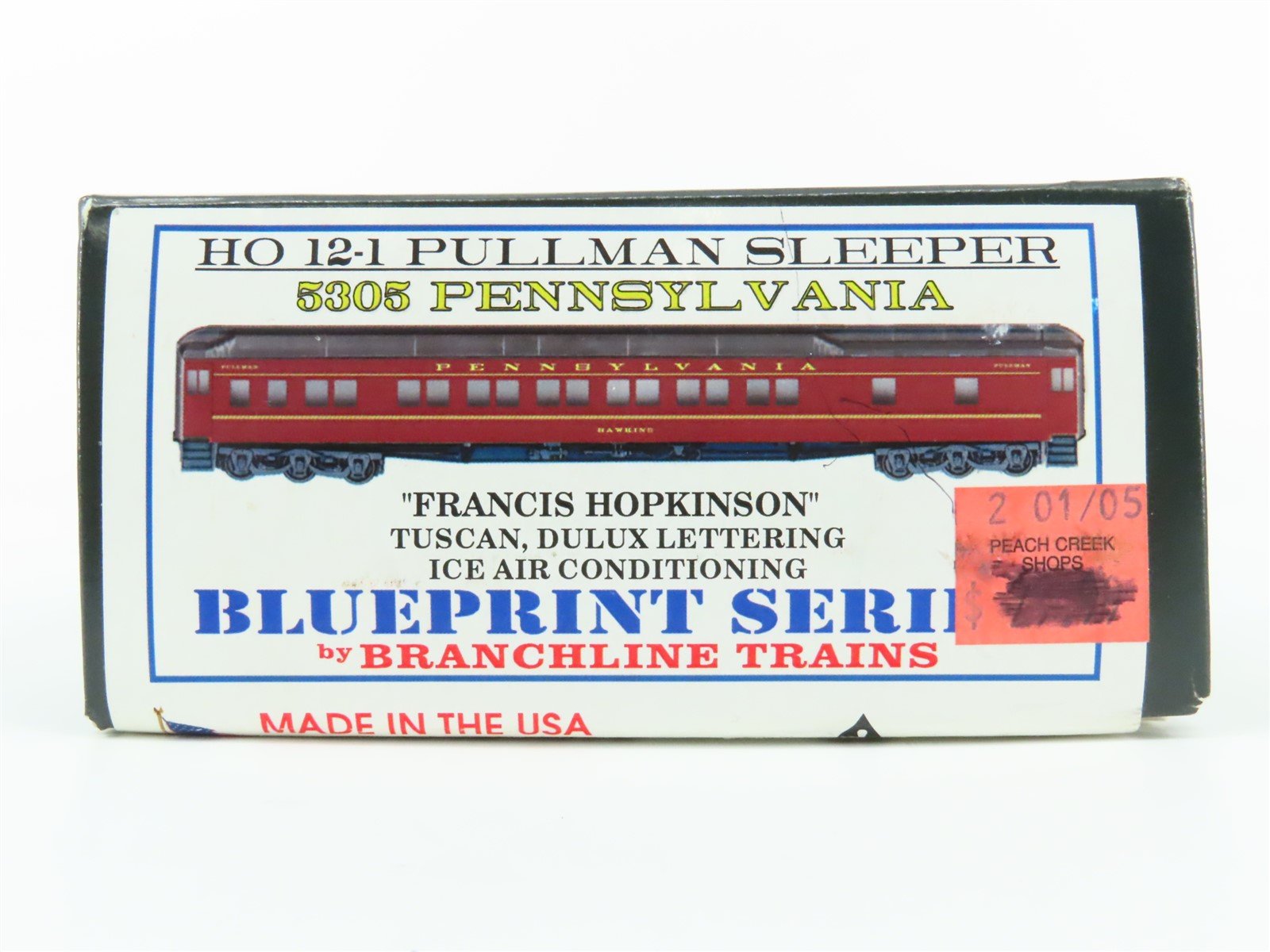 HO Scale Branchline Blueprint Series Kit 5305 PRR 12-1 Sleeper Passenger