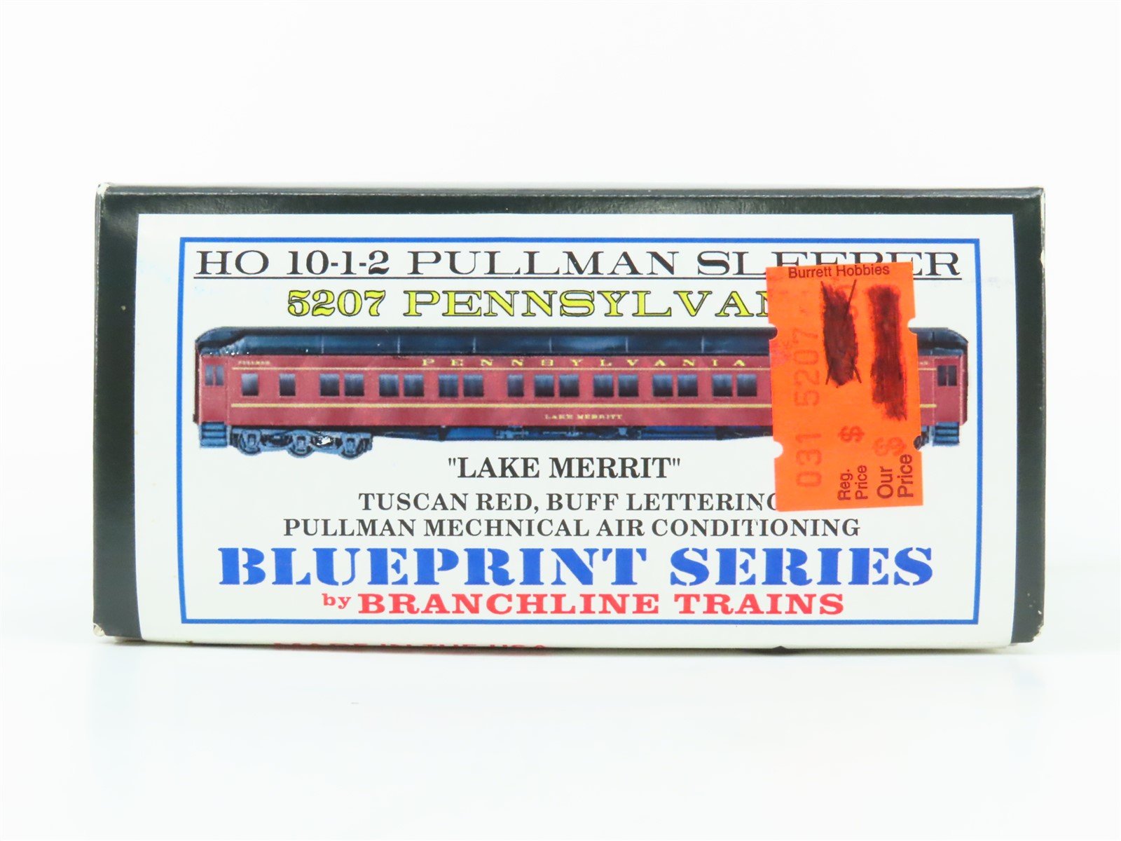 HO Scale Branchline Blueprint Series Kit 5207 PRR 10-1-2 Sleeper Passenger