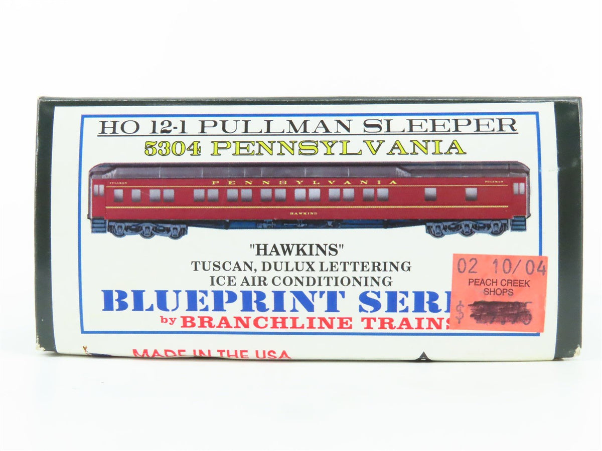 HO Branchline Blueprint Series Kit 5304 PRR Pennsylvania 12-1 Sleeper Passenger