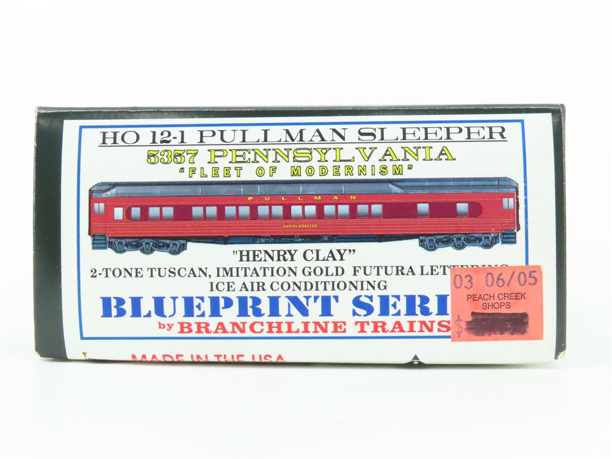 HO Branchline Blueprint Series Kit 5357 PRR Pennsylvania 12-1 Sleeper Passenger