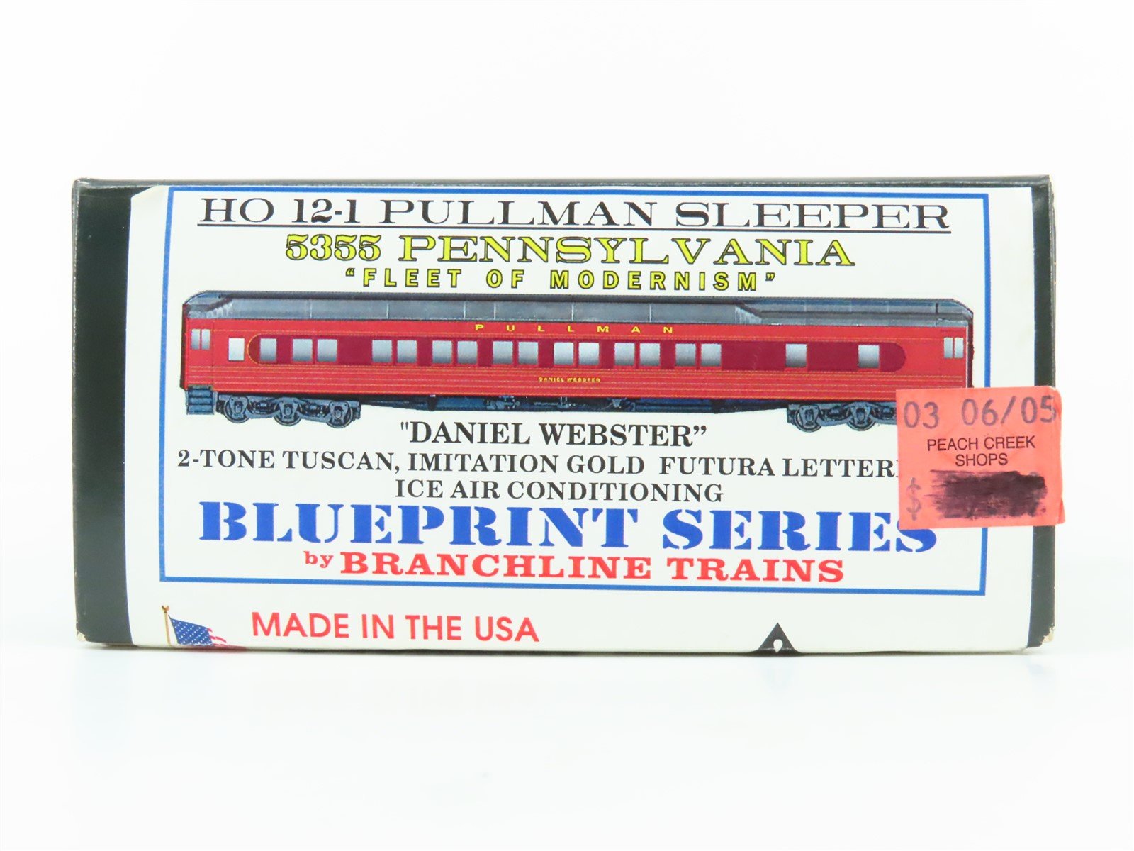 HO Branchline Blueprint Series Kit 5355 PRR Pennsylvania 12-1 Sleeper Passenger
