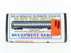 HO Branchline Blueprint Kit 5115 NYC 80' Single Window Coach Passenger #2017