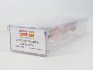 N Micro-Trains MTL 11500100 Medford, Talent & Lakecreek 65' Log Car #18729