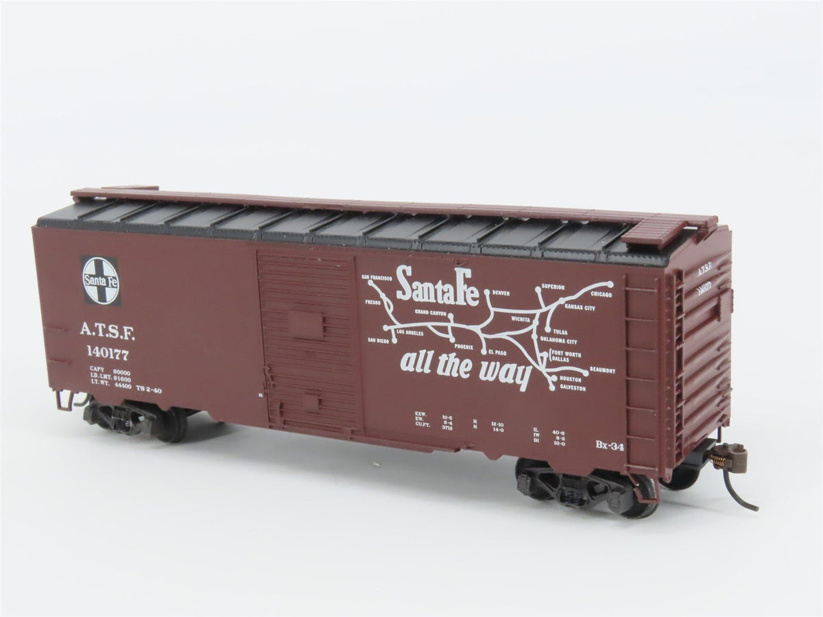 HO Scale Athearn 70415 ATSF Santa Fe &quot;Scout&quot; 40&#39; Youngstown Door Box Car #140177