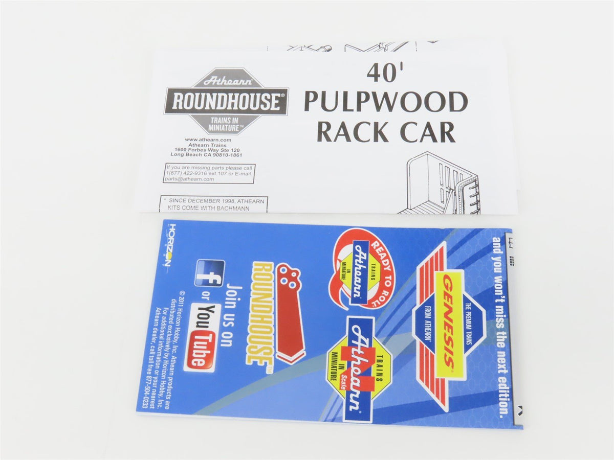 HO Athearn Roundhouse RND85747 NP Northern Pacific 40&#39; Pulpwood Rack Car #67150