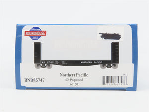 HO Athearn Roundhouse RND85747 NP Northern Pacific 40' Pulpwood Rack Car #67150