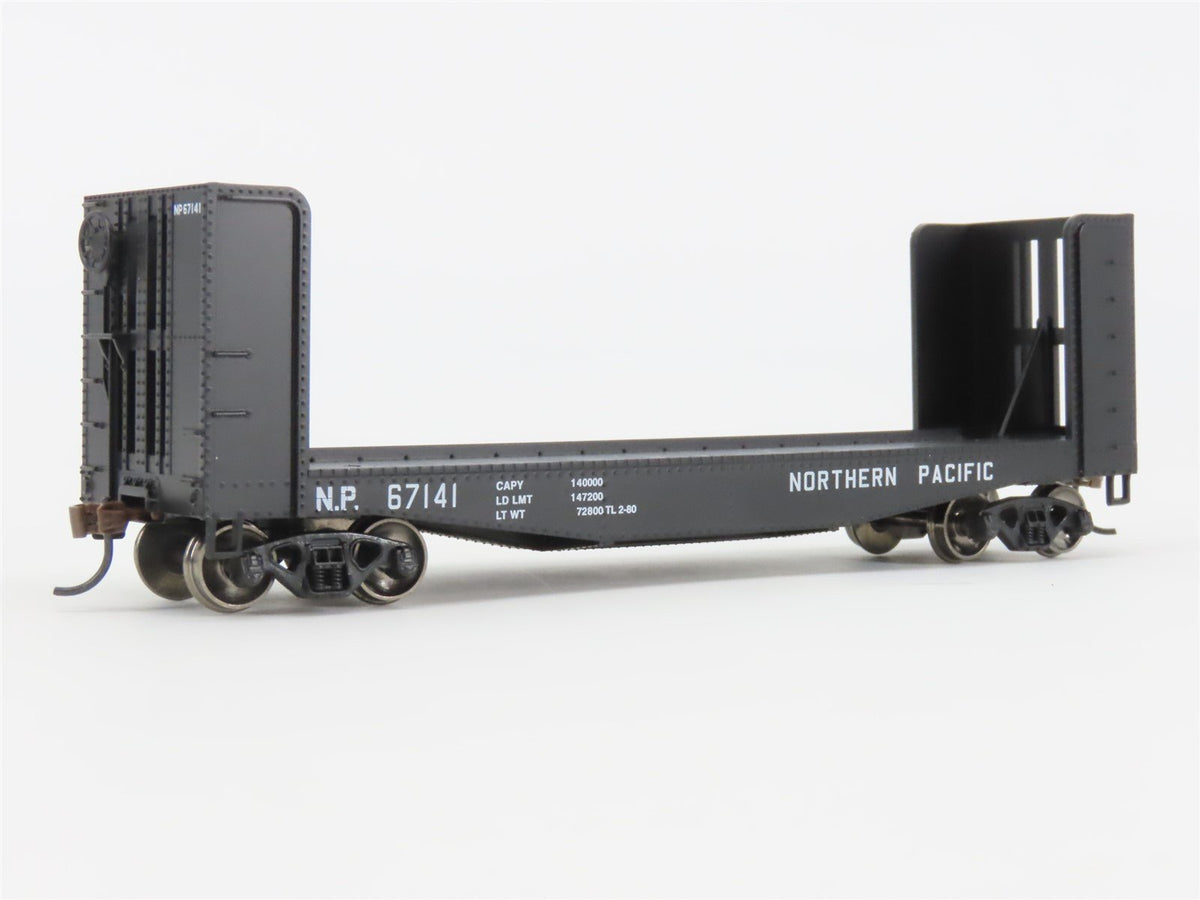 HO Athearn Roundhouse RND85746 NP Northern Pacific 40&#39; Pulpwood Rack Car #67141