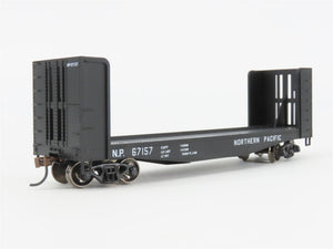 HO Athearn Roundhouse RND85748 NP Northern Pacific 40' Pulpwood Rack Car #67157