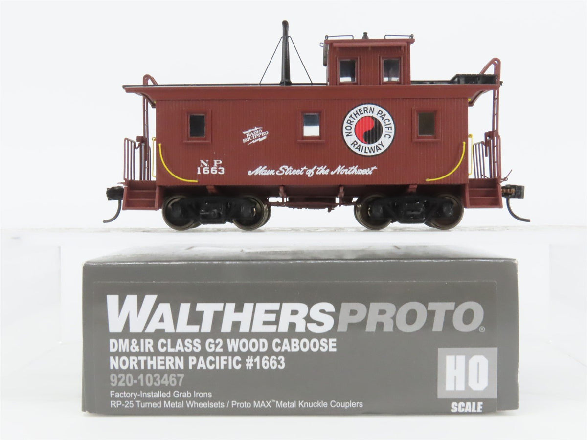 HO Walthers Proto 920-103467 NP Northern Pacific DM&amp;IR Class G2 Wood Caboose