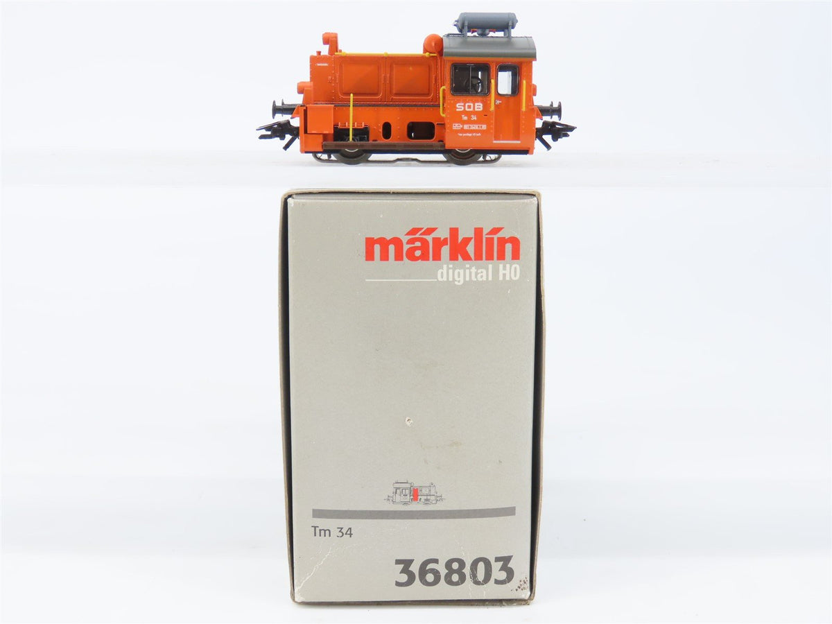 HO Scale AC 3-Rail Marklin Digital 36803 SOB Südostbahn Tm34 Diesel Switcher No#