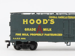 HO Scale Mantua 733-243 GARE Hood's Grade A Milk 41' Steel Reefer #6051