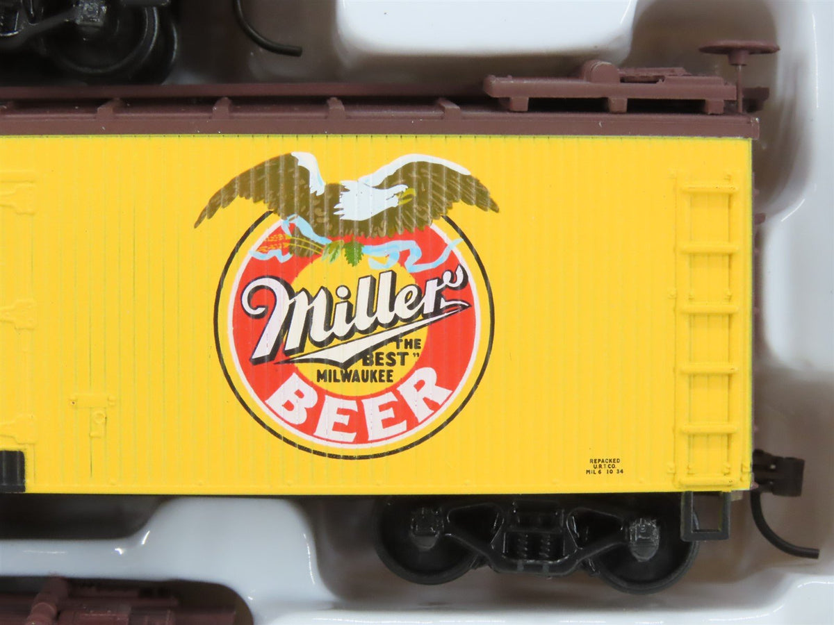 HO Scale Walthers 932-959 URTC Miller Brewing Company Ice Reefers 6-Pack